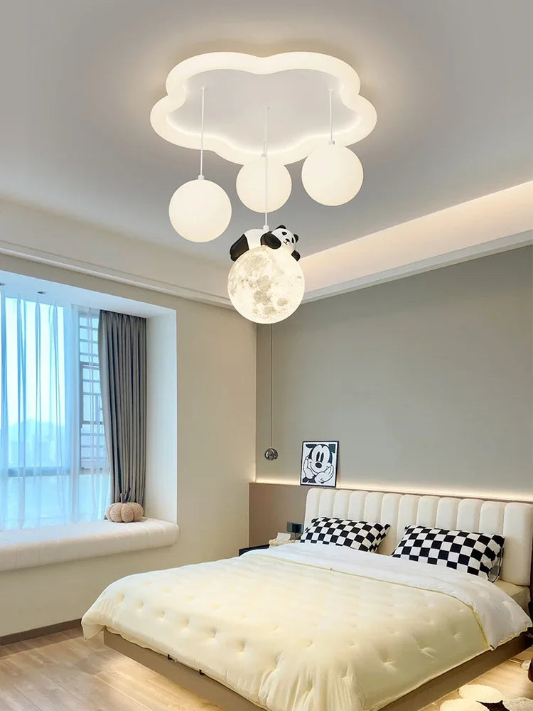 Afralia™ Cloud Bubble Ball Ceiling Light for Kids' Room Bedroom Nursery