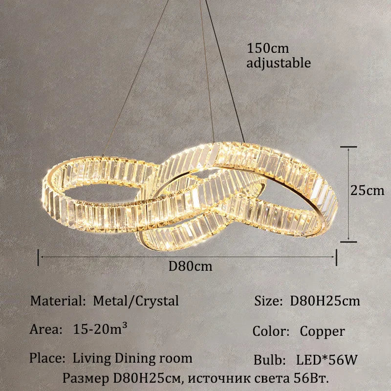 Afralia™ Crystal Chandeliers: Luxury LED Lighting for Living Room, Dining Room, Villa, Hotel