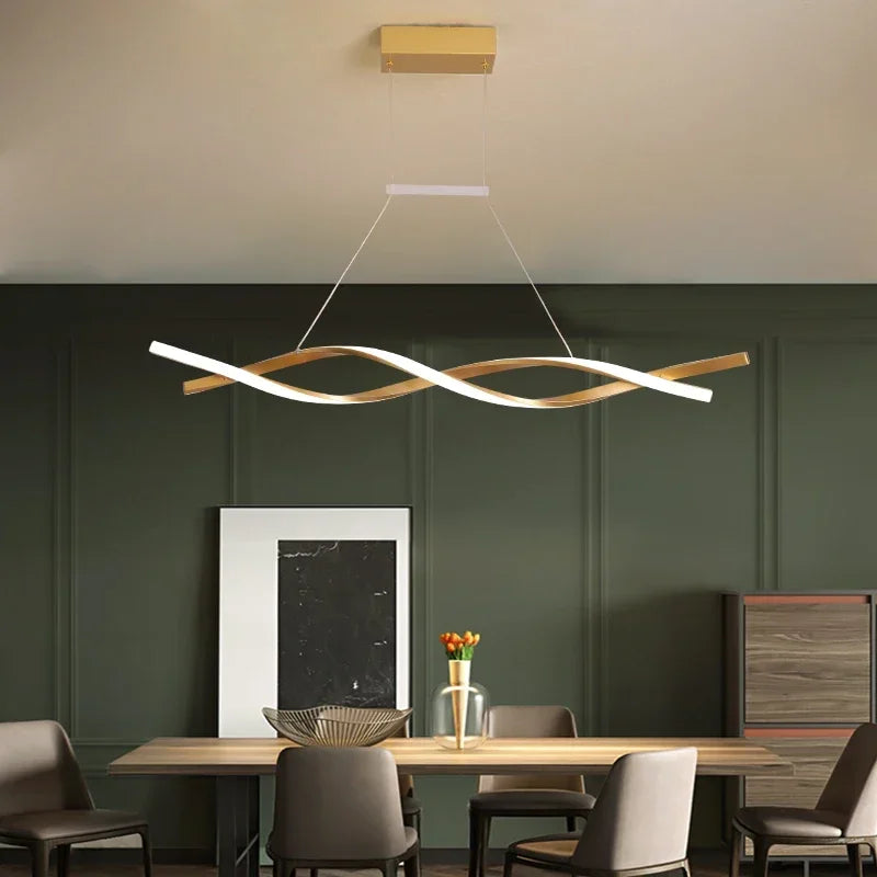 Afralia™ Modern Dimmable LED Pendant Lights for Kitchen Island Dining Chandelier
