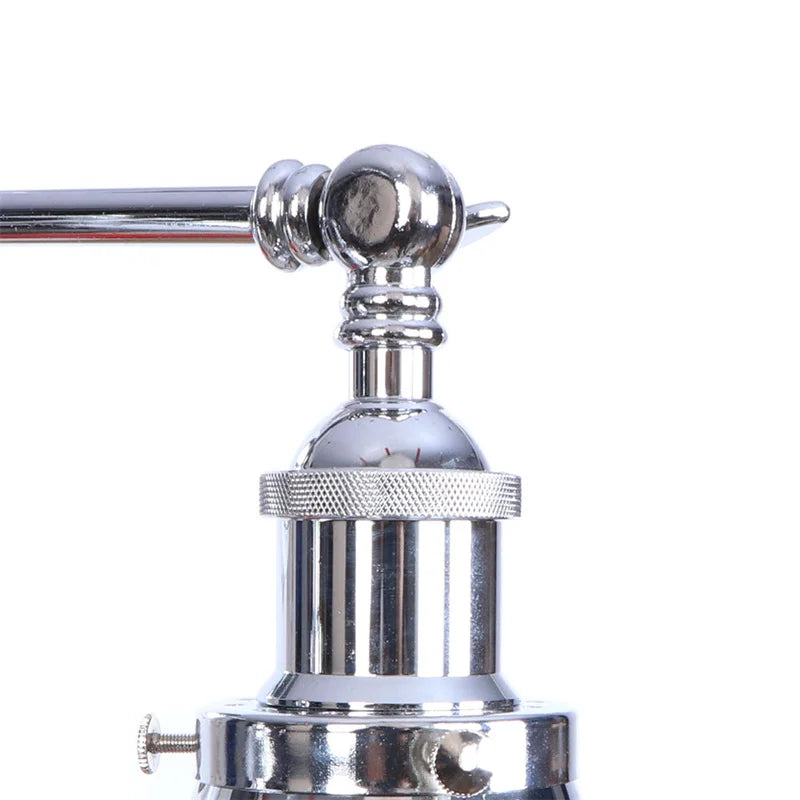 Afralia™ Loft Plug-in LED Wall Lamps Industrial Silver Vintage 2 Heads Lighting