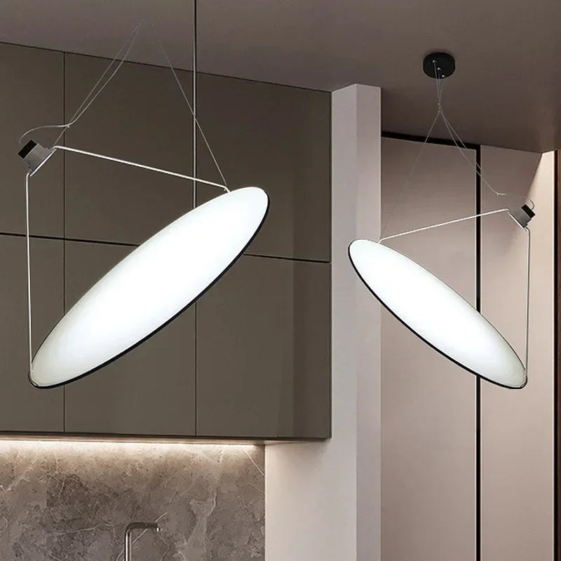 Afralia™ Nordic Minimalist LED Pendant Chandelier for Living, Dining, and Study Room