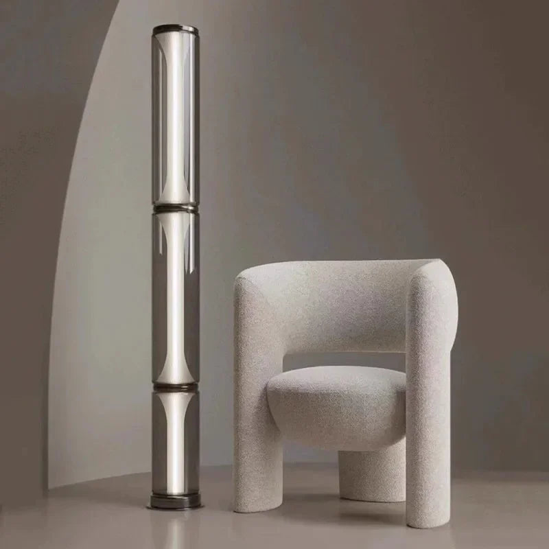 Afralia™ Modern Glass LED Floor Lamp for Home Decoration and Indoor Lighting