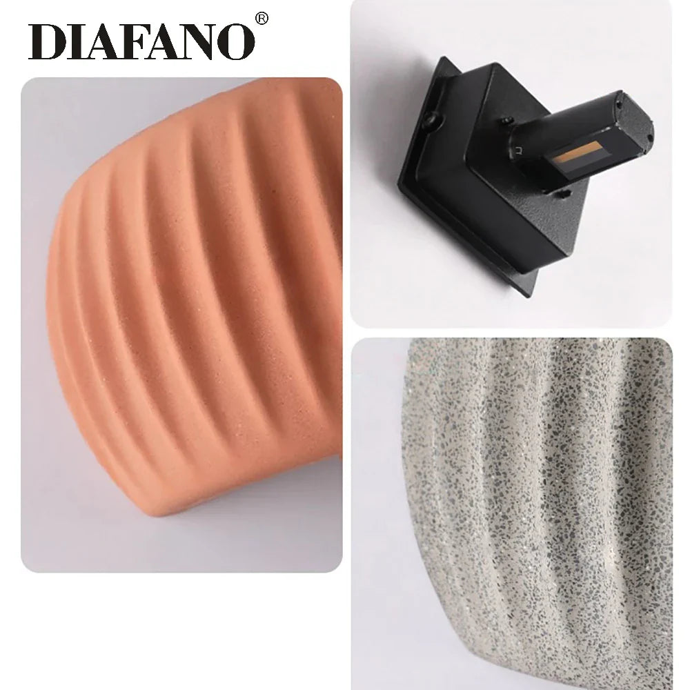 Afralia™ Pumpkin LED Wall Light in Cement Grey Finish for Outdoor Industrial Atmosphere