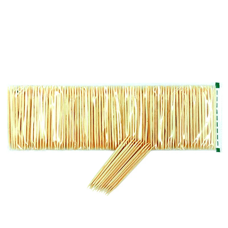 Bamboo Toothpicks 200PCS Bag Afralia™ Natural Disposable Toothsticks