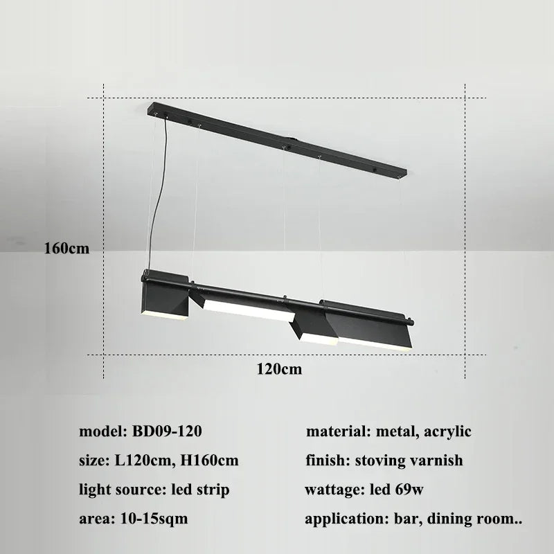 Afralia™ Rotating LED Chandelier with Glossy Decor for Modern Dining Room, Living Room, and Bar