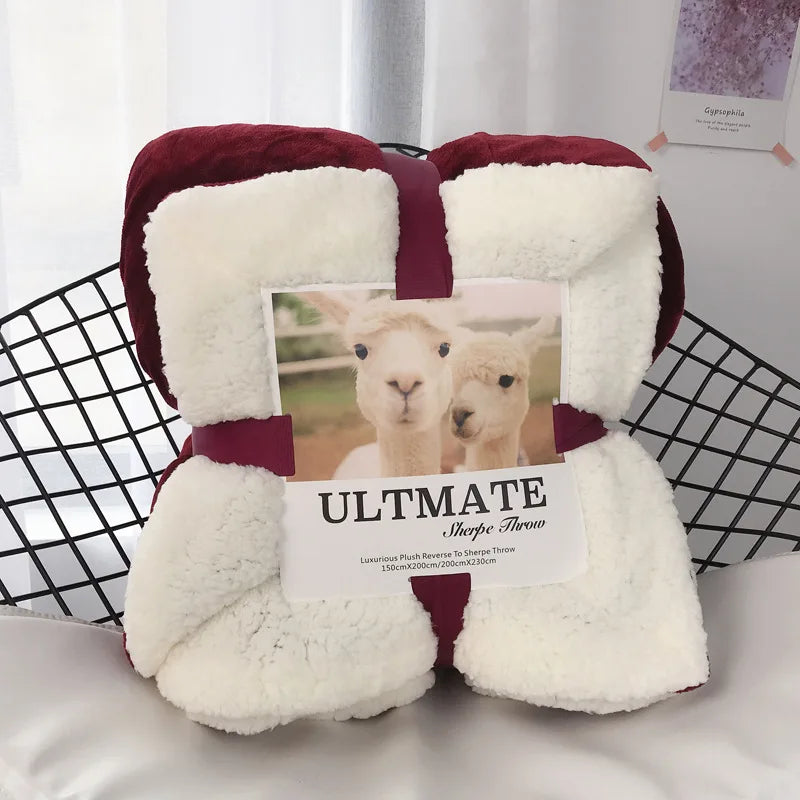 Afralia™ Cozy Plush Blanket: Soft, Warm, Lightweight for Bedroom & Sofa All Seasons