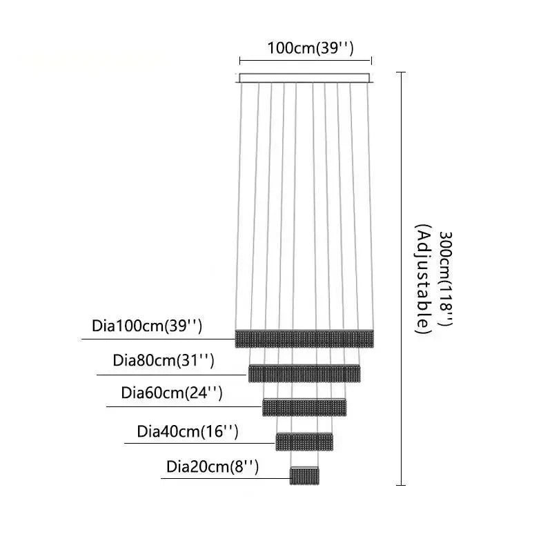 Afralia™ Modern Crystal LED Chandelier Ring for Living Room Lobby - Chrome Finish