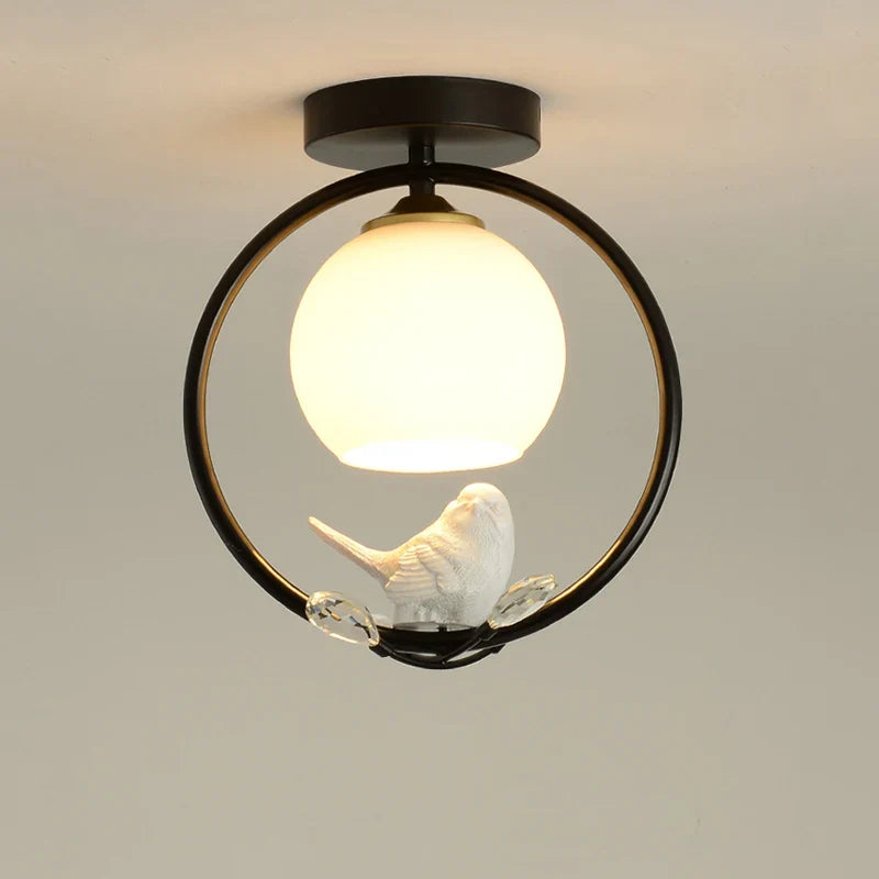 Afralia™ Nordic Bird Ceiling Light Fixture for Cloakroom Corridor Bar Balcony