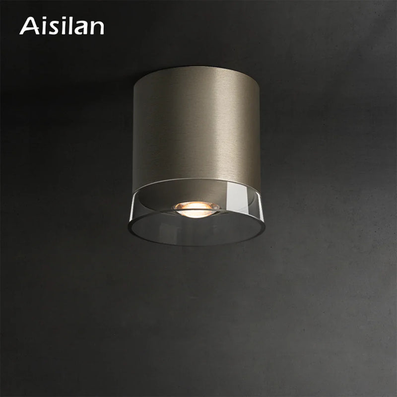 Afralia™ 7W High CRI 97 LED Downlight for Living Room, Nickel Color