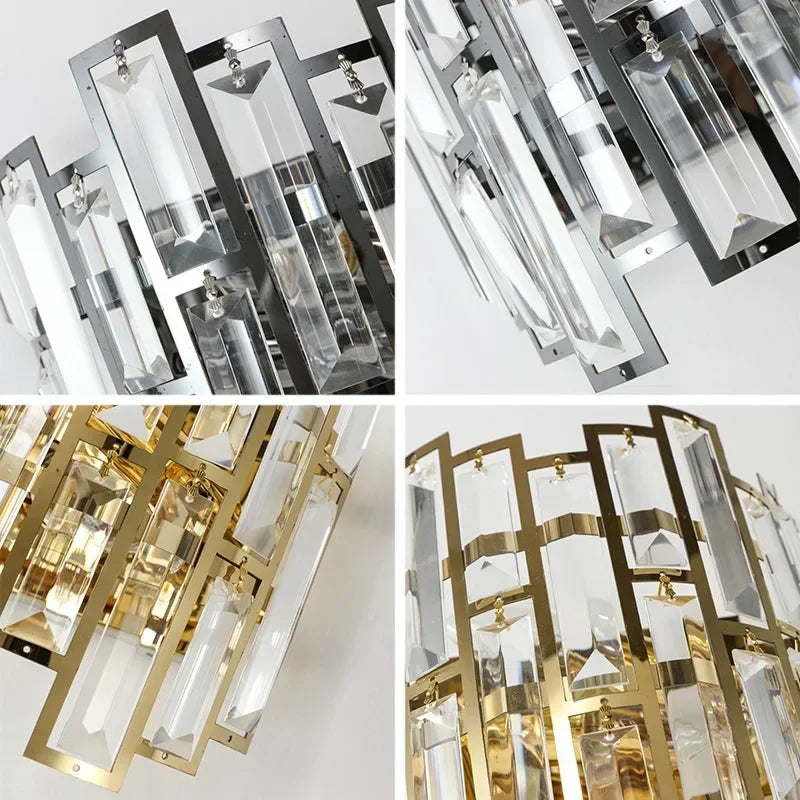 Afralia™ Crystal LED Wall Lamp: Modern Luxury Lighting for Living Room, Bedroom, Study