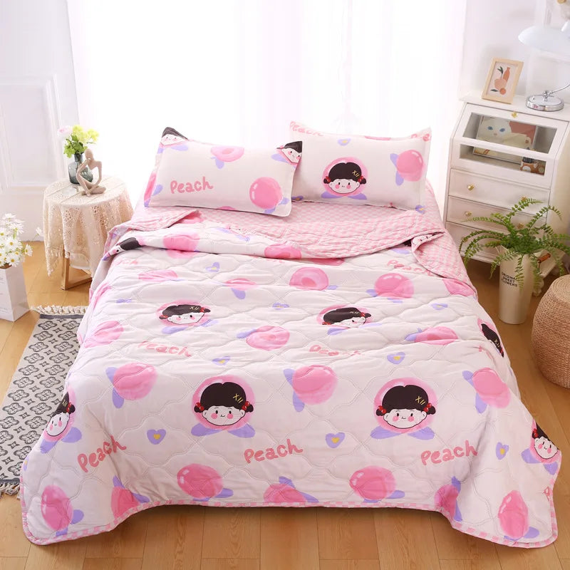 Afralia™ Nordic Printed Cooling Comforter Bedding for Adults- Soft Single Double Blankets