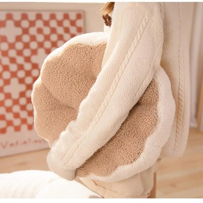 Afralia™ Soft Macaron Color Cushion Pillow for Sofa Bed, Office Chair, Thick Floor Mat