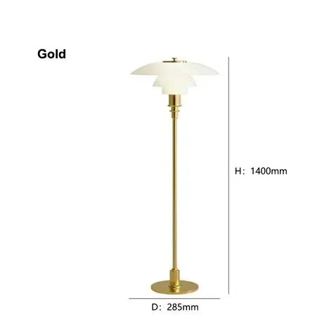 Afralia™ Nordic Glass Floor Lamp: Minimalist Danish Design for Bedroom, Living Room, Study.