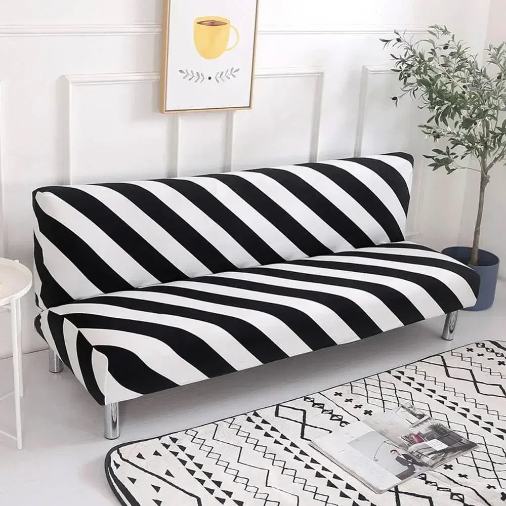 Afralia™ Print Futon Sofa Cover Slipcover for Couch Case