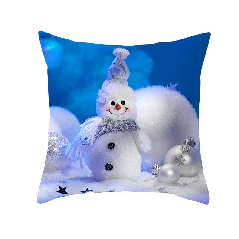 Snowman Pillow Cover Winter Home Decor by Afralia™