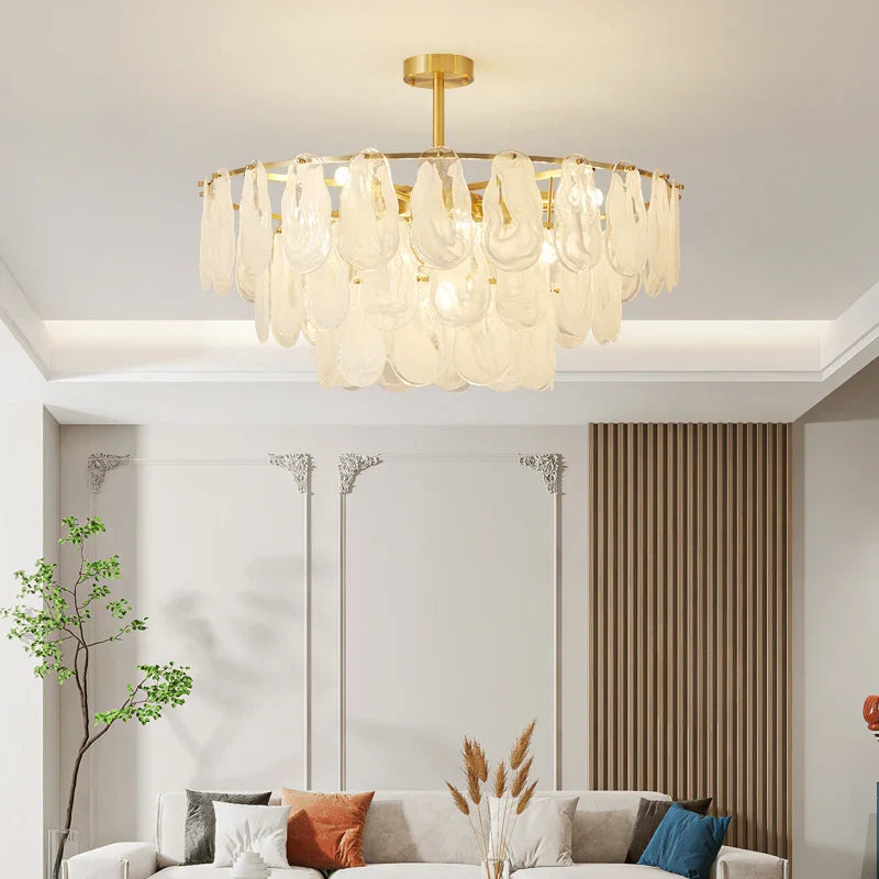 Afralia™ Crystal Chandelier: Modern Brass Luxury for Living Room & Bedroom