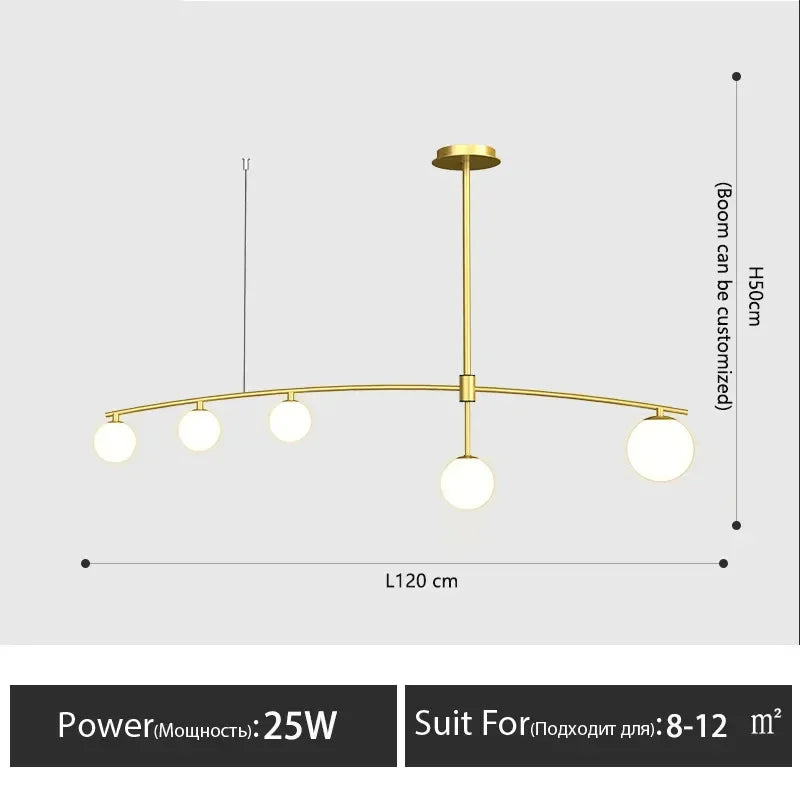 Afralia™ Modern Minimalist Chandelier: Iron Art Hanging Light Fixture for Living Room, Bedroom - G9LED