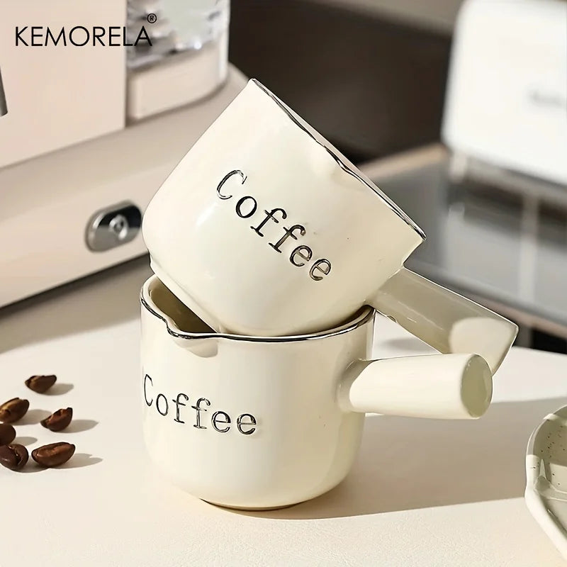 Afralia™ Ceramic Measuring Cups Set | Precise Kitchen Tools for Espresso and Milk Extraction