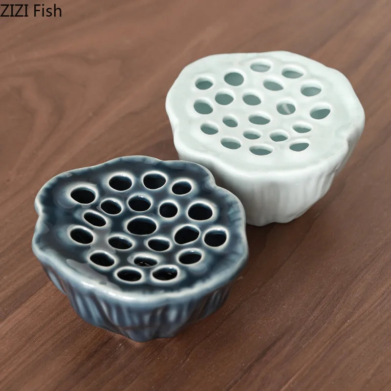 Afralia™ Lotus Ceramic Vase: Modern Home Decor and Flower Arrangement