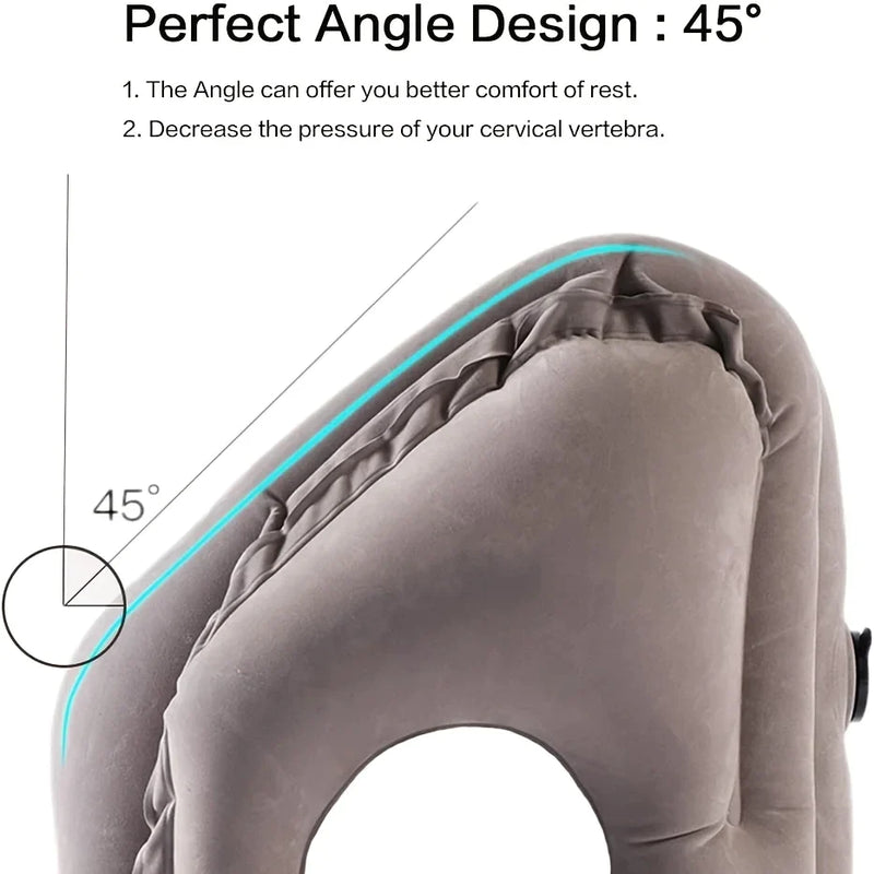 Afralia™ Inflatable Travel Pillow: Portable Neck Cushion for Airplane, Car, Office, Nap.