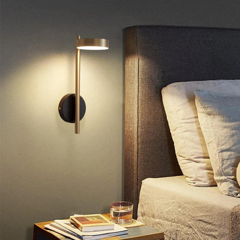 Afralia™ Rotatable Luxury LED Wall Lamp for Bedroom, Living Room, and Hotel