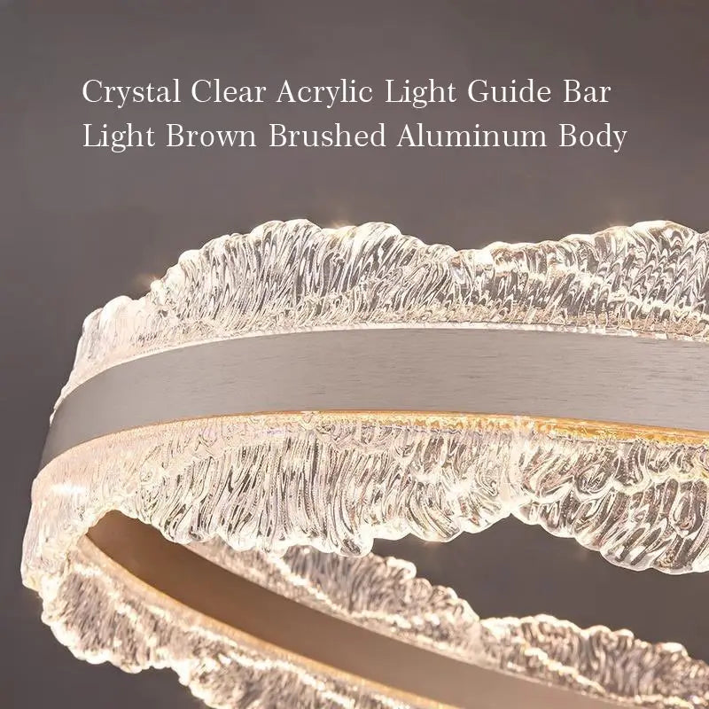 Afralia™ Modern Acrylic Texture Pendant Light for Home Decor