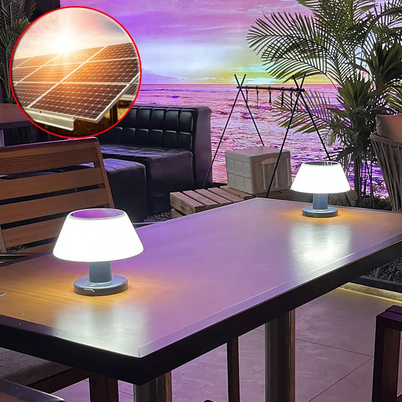 Afralia™ Solar Table Lamp: Rechargeable Modern Outdoor LED Light for Home Garden Decor