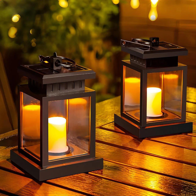 Afralia™ Solar Candle Lantern: Waterproof Garden Palace Lamp with Hook, Outdoor LED Lighting