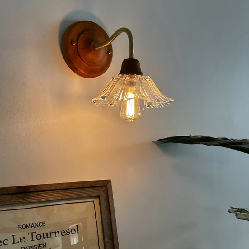 Afralia™ White Ceramic LED Wall Lamp | Japanese Vintage Copper Design