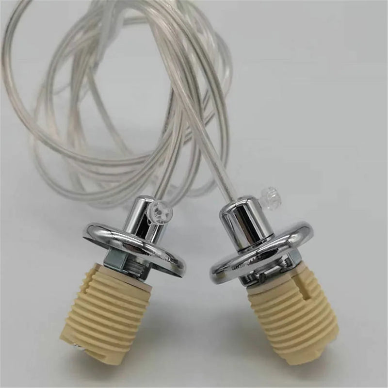 Afralia™ G9 Ceramic Lamp Thread Holder with Cable Lead - 2PCS