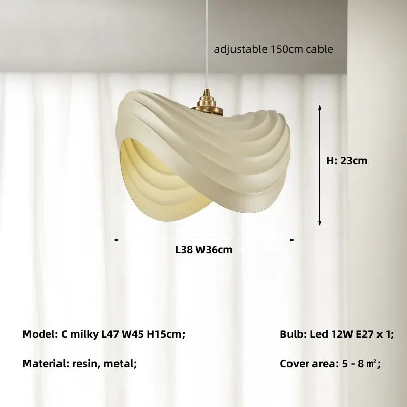 Afralia™ Minimalist Resin Pendant Lights for Dining Room, Bar, and Kitchen