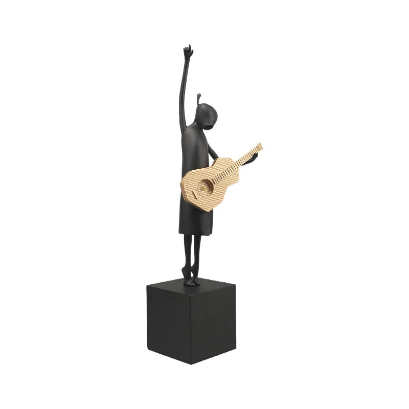 Afralia™ Guitarist Resin Figure Sculptures Home Decoration Figurines