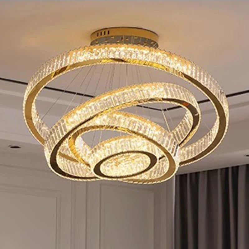 Afralia™ Crystal Chandelier: Luxury Pendant Lighting for Living Room, Staircase & Ceiling