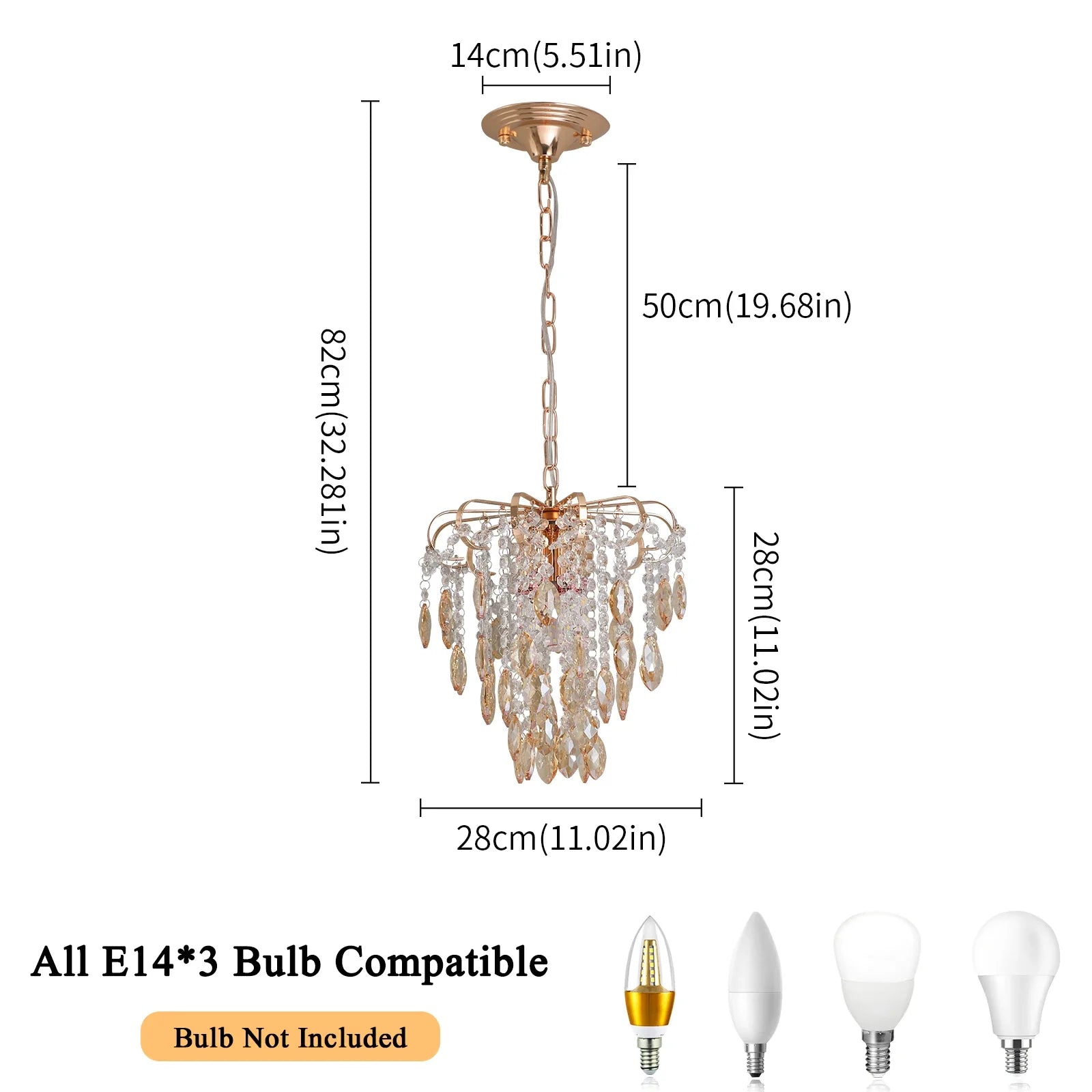 Afralia™ Crystal Led Pendant Light Modern Chandelier Ceiling Lamp for Living Room