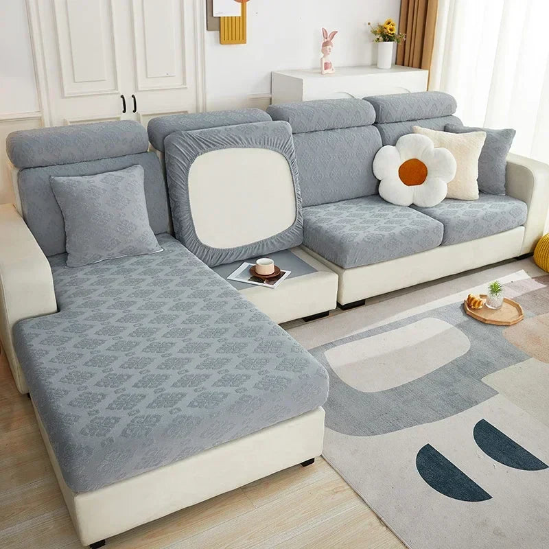 Afralia™ Jacquard Sofa Seat Cover | Stretchable & Washable Furniture Protector