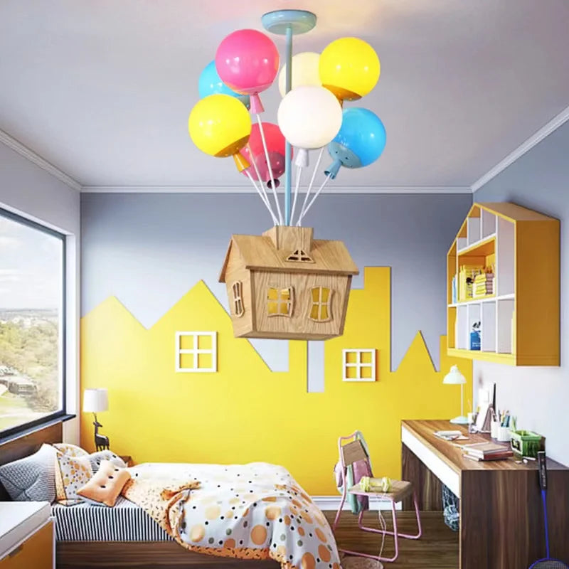 Afralia™ Princess Room Balloon Chandelier - Creative Nordic Ceiling Light