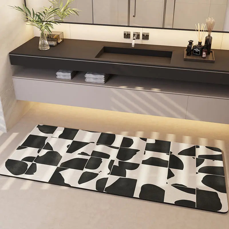 Afralia™ Minimalist Diatom Ooze Bathroom Mat: Super Absorbent, Durable & Anti-Slip
