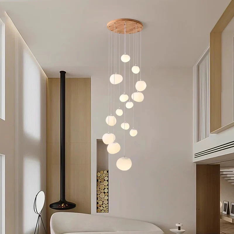 Afralia™ Nordic Dining Room Pendant Ceiling Chandelier for Indoor Lighting