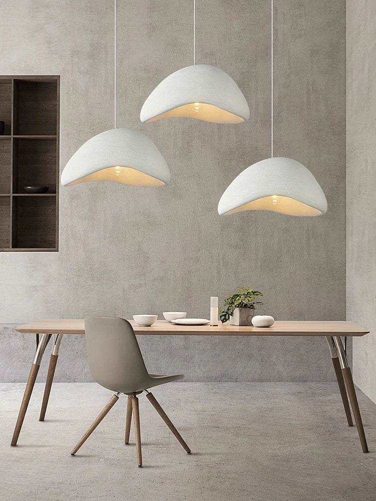 Afralia™ White Round Pendant Lights Nordic Style for Living Room, Bedroom, Kitchen, Dining Room