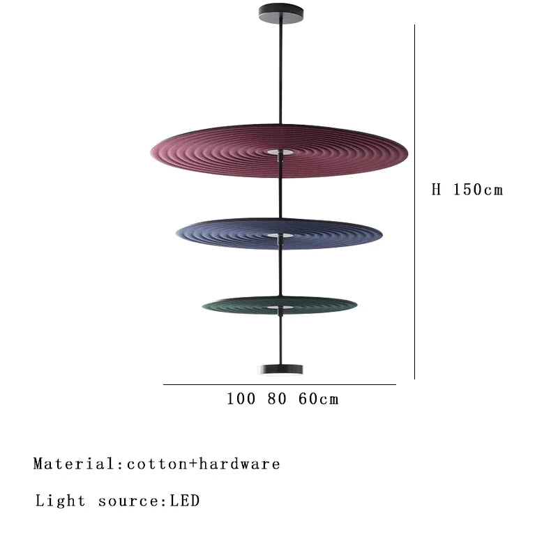 Afralia™ Cotton Round Pendant Lights for Modern Minimalist Home Decor