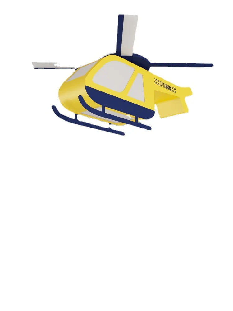 Afralia™ Cartoon Helicopter Ceiling Fan Light for Children's Room