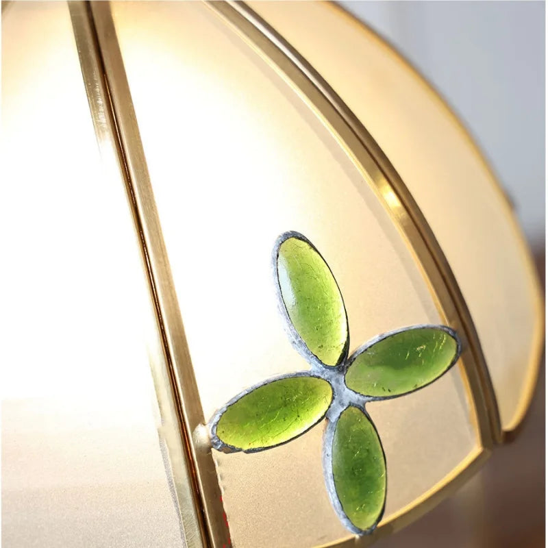 Afralia™ Glass Brass Wall Sconce LED Light Fixture for Dining Living Room