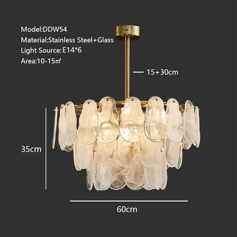 Afralia™ Smoke Glass Artistic LED Pendant Light for Elegant Living Room Decor