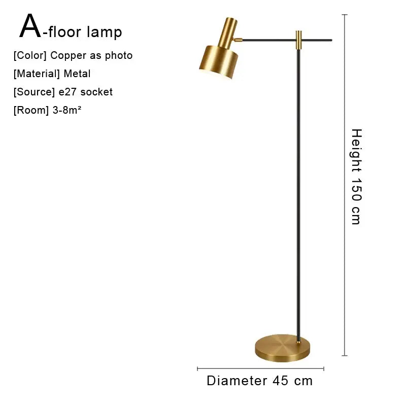 Afralia™ Nordic LED Floor Lamp: Modern Living Room Bedroom Lighting Fixture