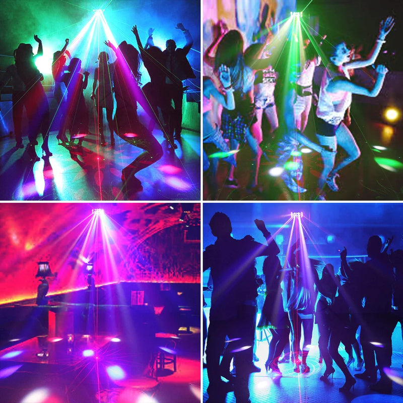 Afralia™ Disco Derby Beam 4IN1 Laser Strobe Light for Party Wedding Club Dance