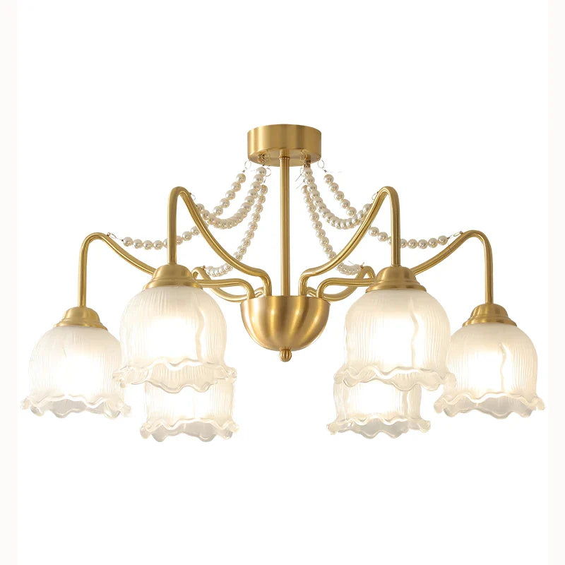 Afralia™ Copper Living Room Chandelier, Luxury & Modern Lighting for Home Restaurants