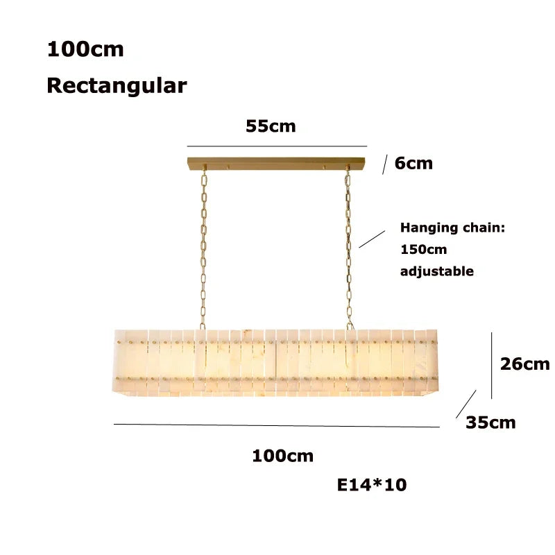 Afralia™ Modern Marble LED Chandelier, Dimmable E14 Light Fixture, Round Living Room Ceiling Light