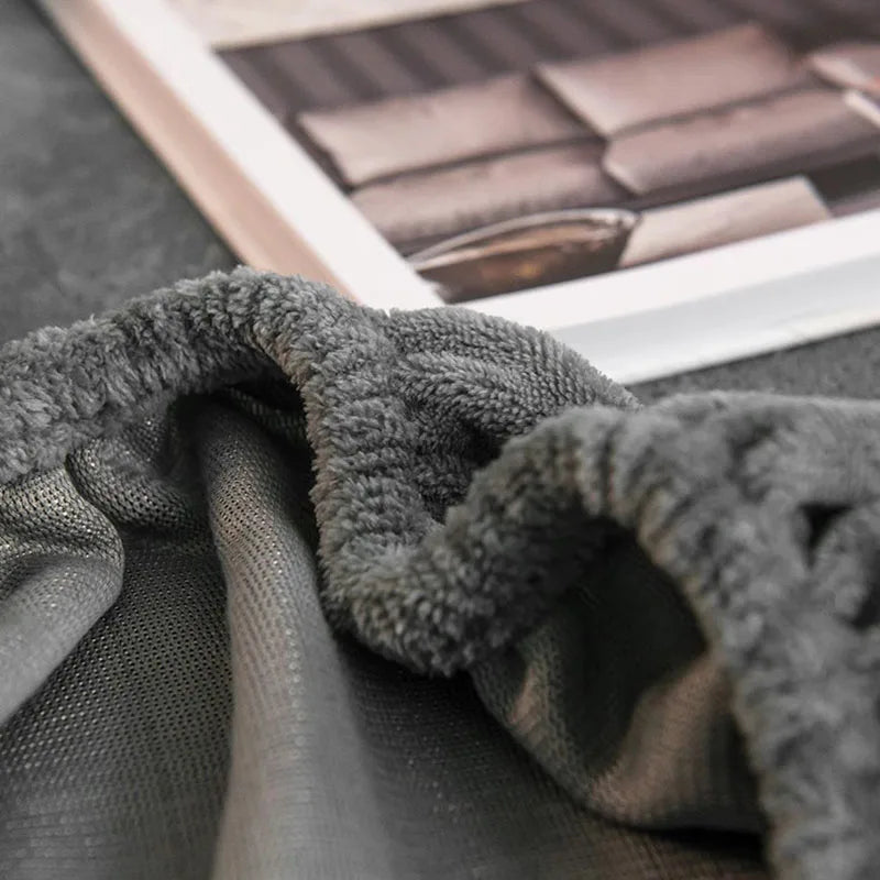 Afralia™ Winter Velvet Fitted Bed Sheet: Nordic Plush Mattress Cover, Warm & Non-Slip