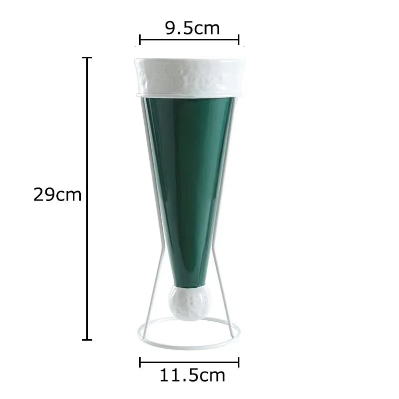 Afralia™ Xmas Tree Ceramic Vase for Table Decoration and Flowers Arrangement