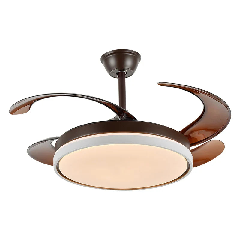 Afralia™ Modern LED Ceiling Fan with Remote Control for Living Room, Bedroom, Dining Room